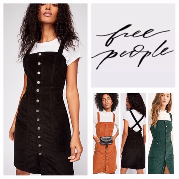 button front jumper dress